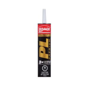 PL Premium Polyurethane Construction Adhesive, Interior/Exterior, Waterproof