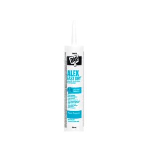 Alex Fast Dry 300 mL Acrylic Latex Caulk with Silicone in White & Clear