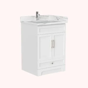 Bathroom vanity 24" double window