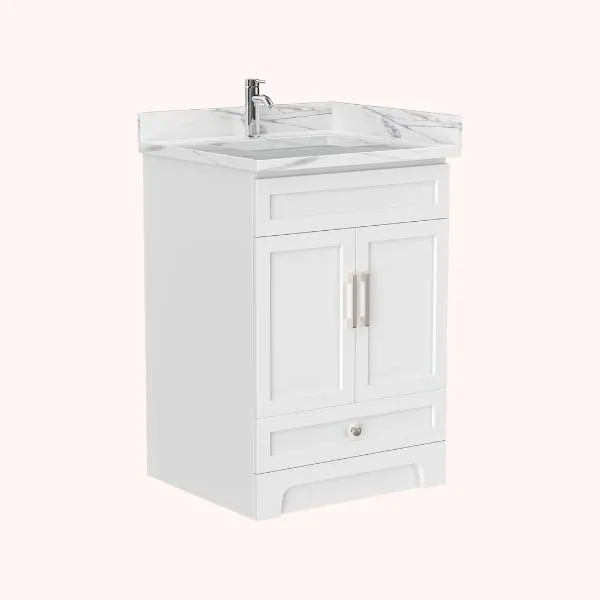 Bathroom vanity 24" double window