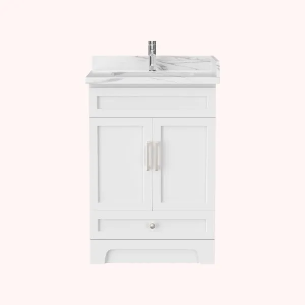 Bathroom vanity 24" double window